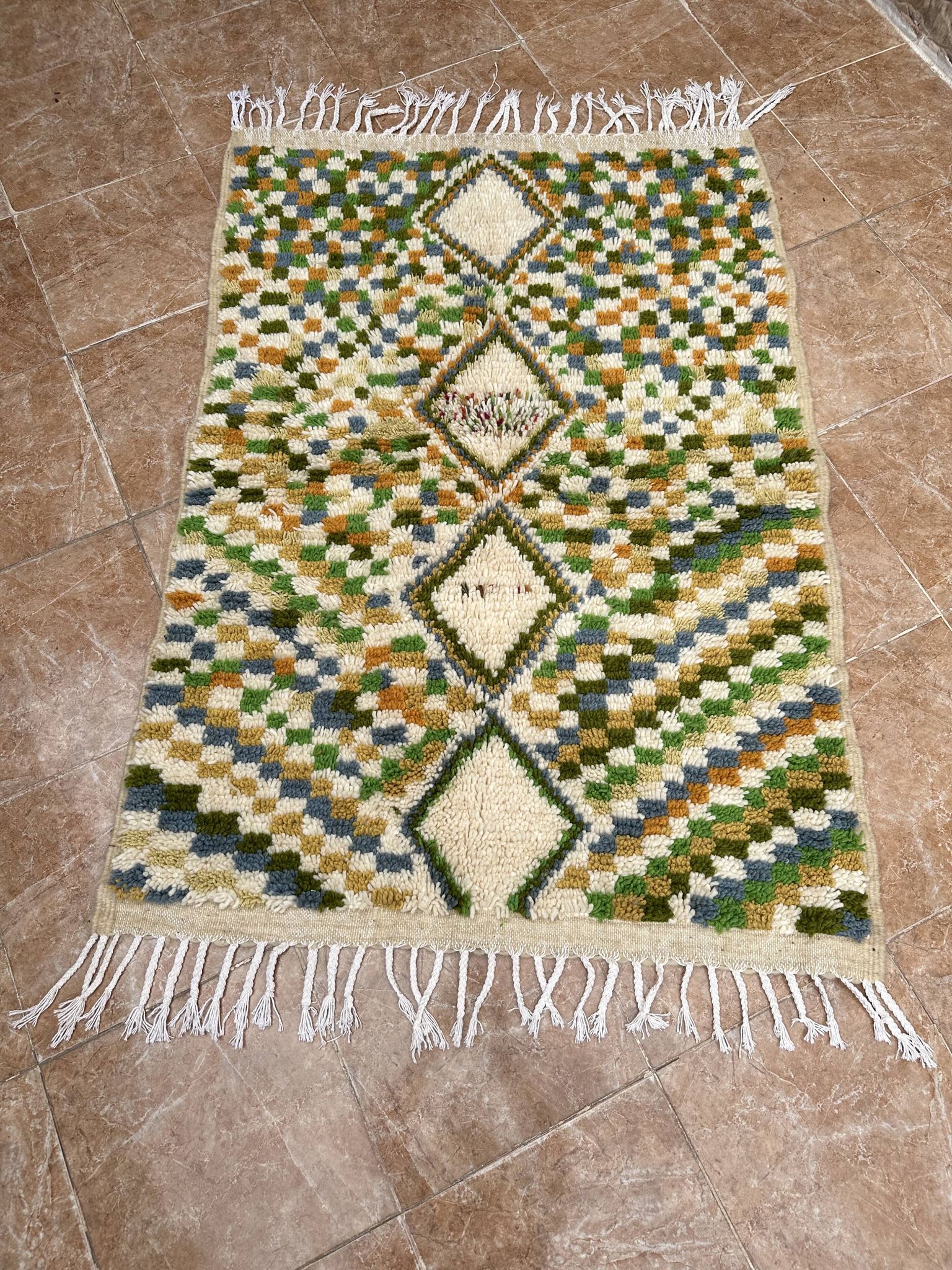 Small Moroccan Azilal rug, authentic vintage Moroccan Berber rug