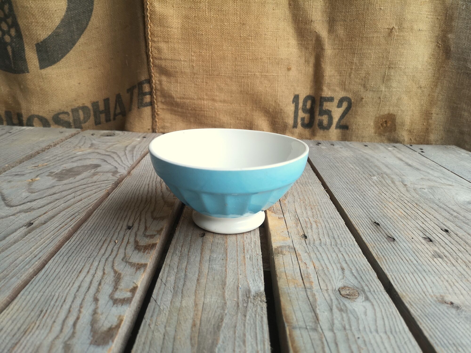 Old Bowl Digoin Sarreguemines Blue