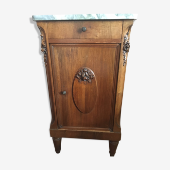 Louis Philippe nightstand with marble