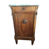 Table de chevet Louis Philippe avec marbre