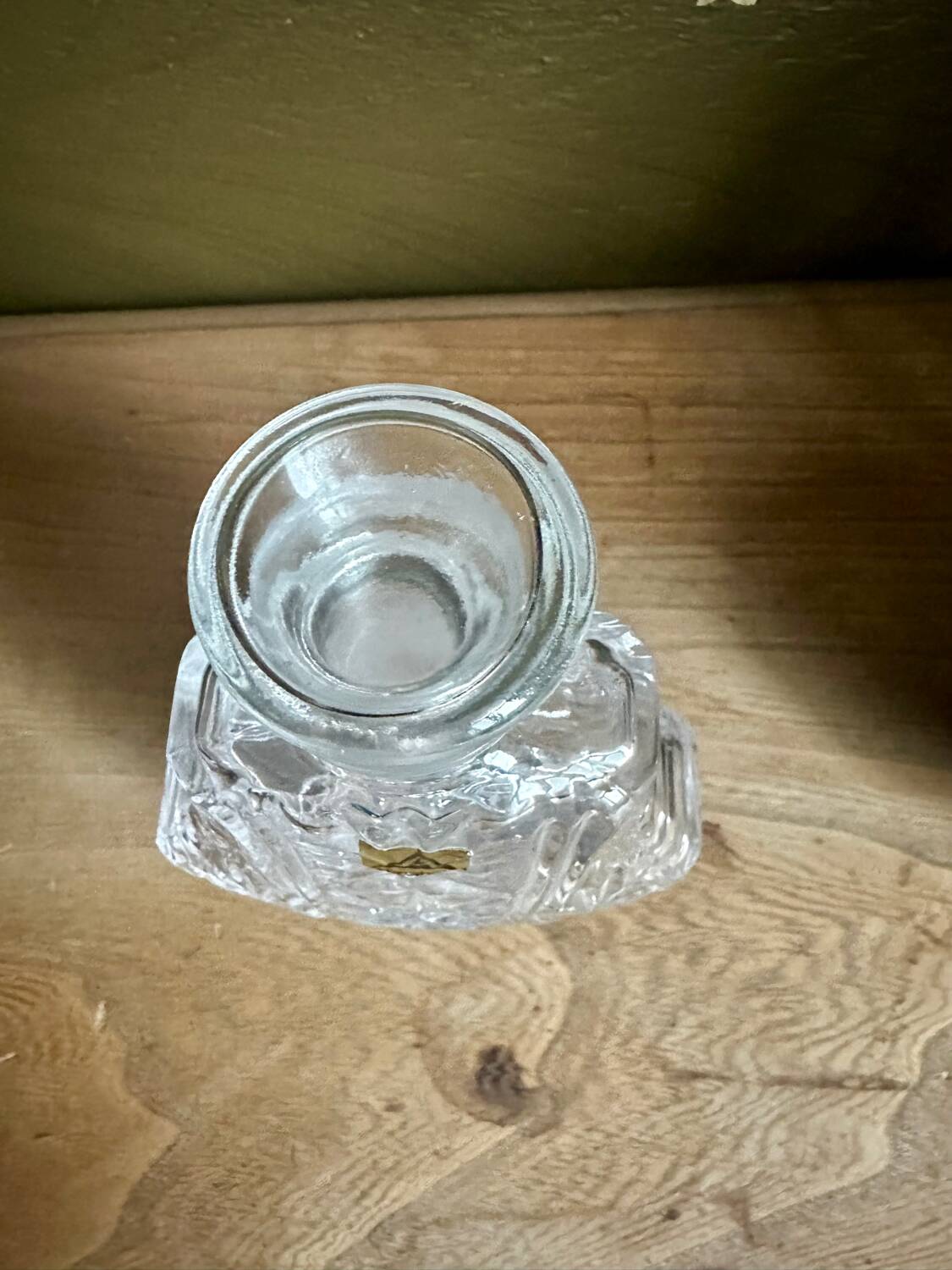 Anna Hutte crystal bottle from the 60s