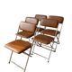 Chaises pliantes vintage chromées