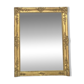Miroir de cheminée époque Empire 128/102,5cm, trumeau, glace mercure