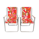 Paire de chaises pliantes vintage