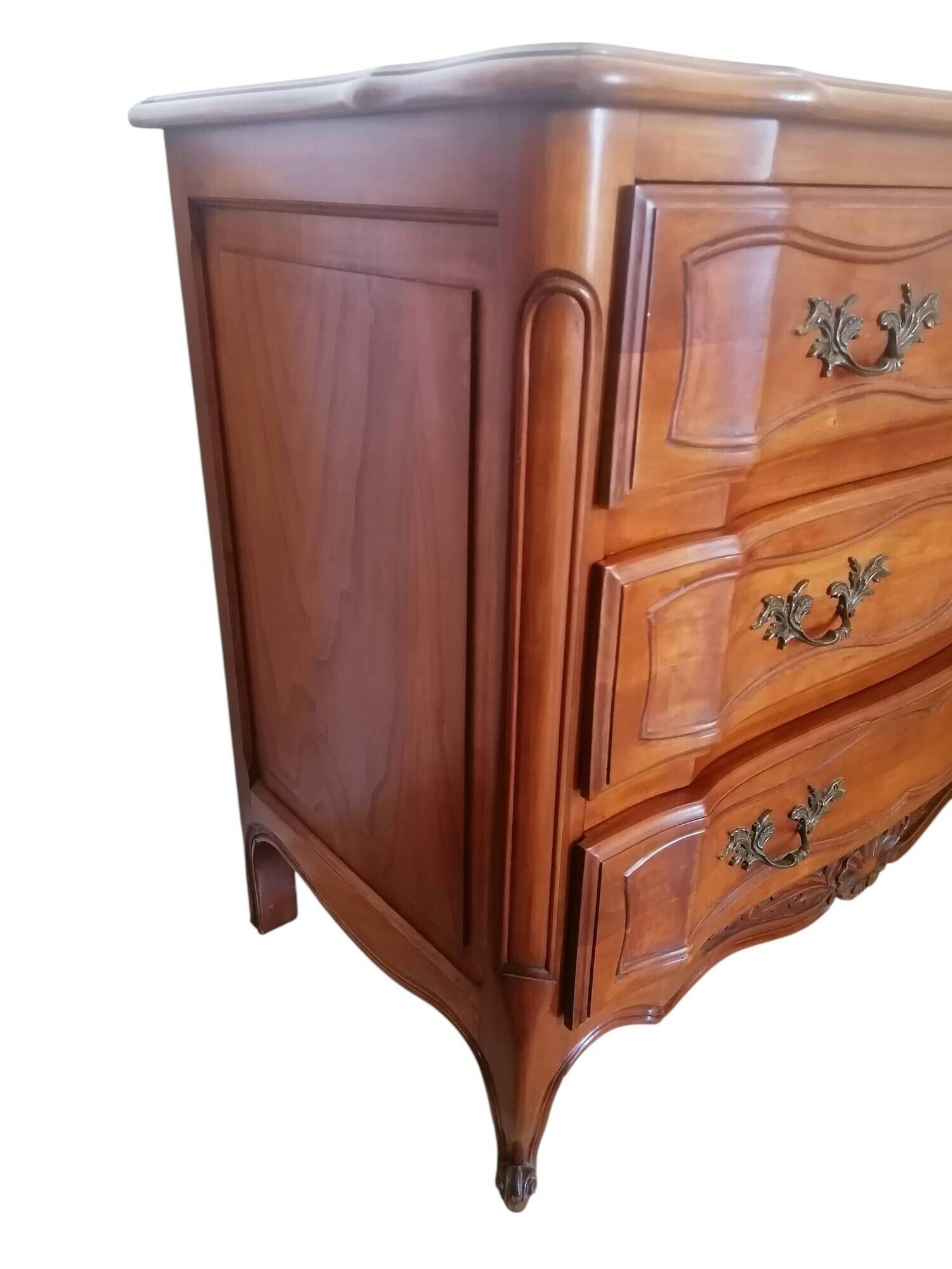 Louis XV style solid wood chest of drawers