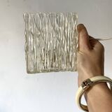 Pair of vintage plexi cube wall lights
