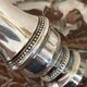 Silver metal pepper mill