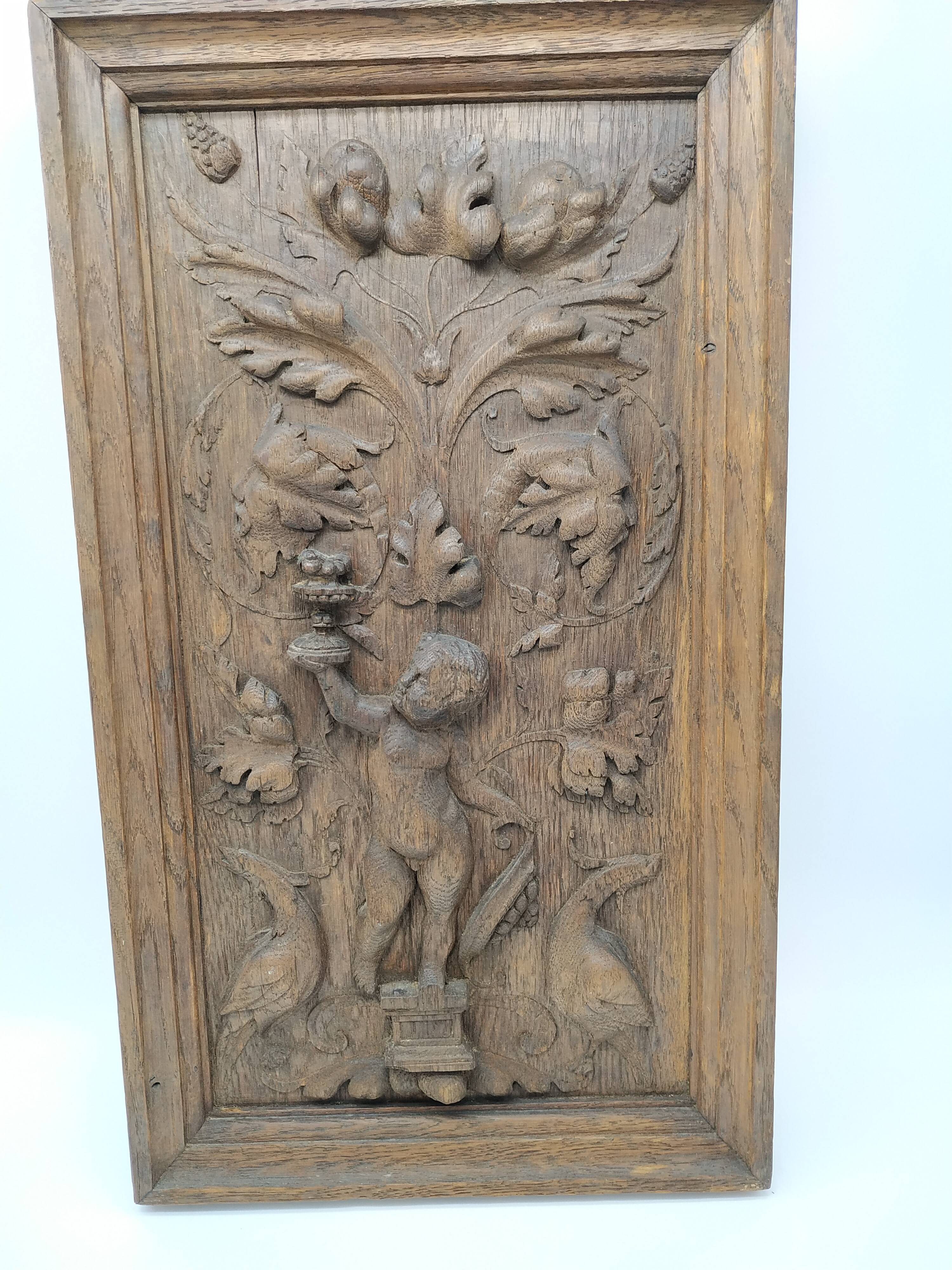 Renaissance style wooden sculpture