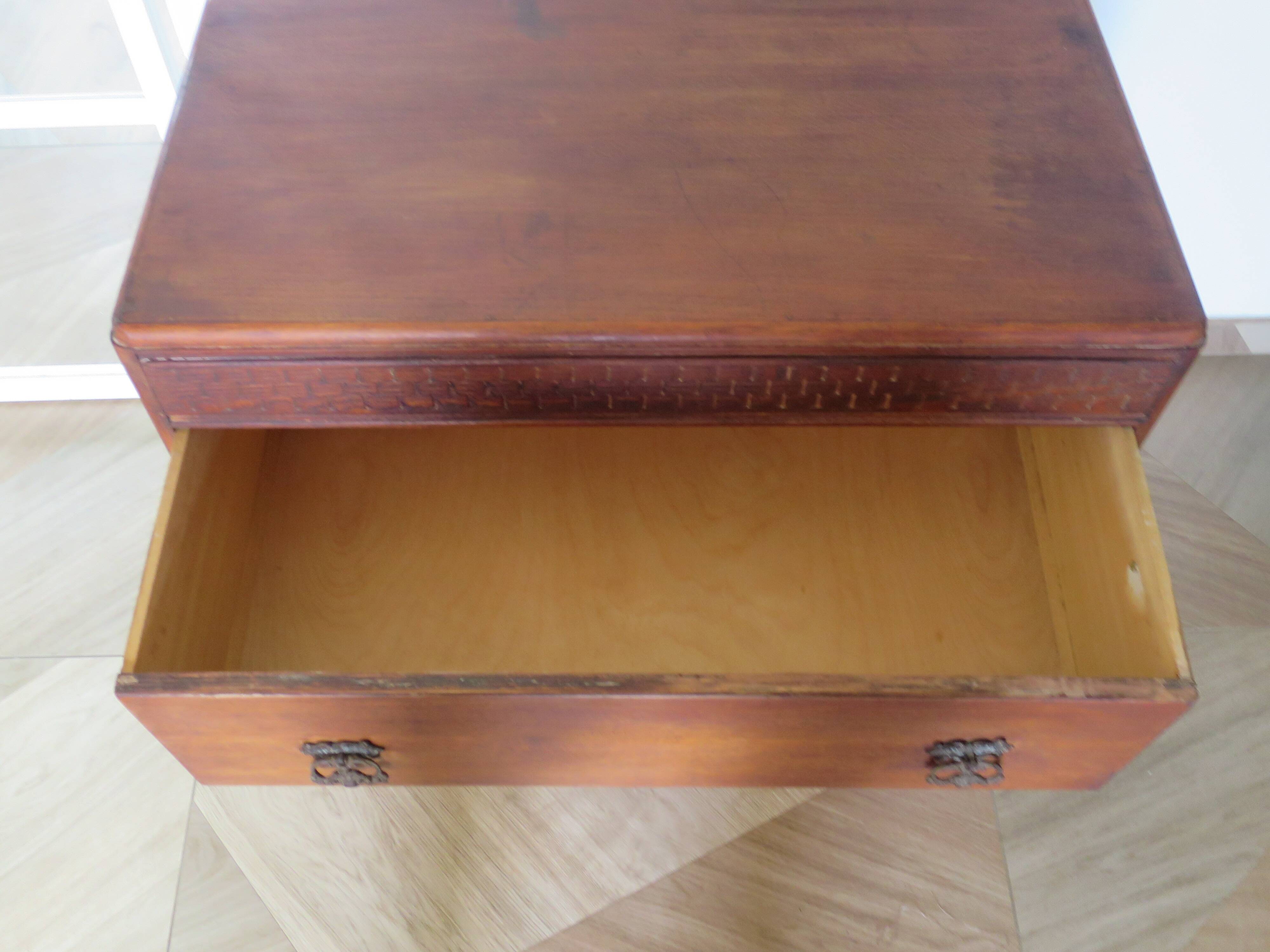 Commode Art déco -2 tioirs- Chêne - 30/50