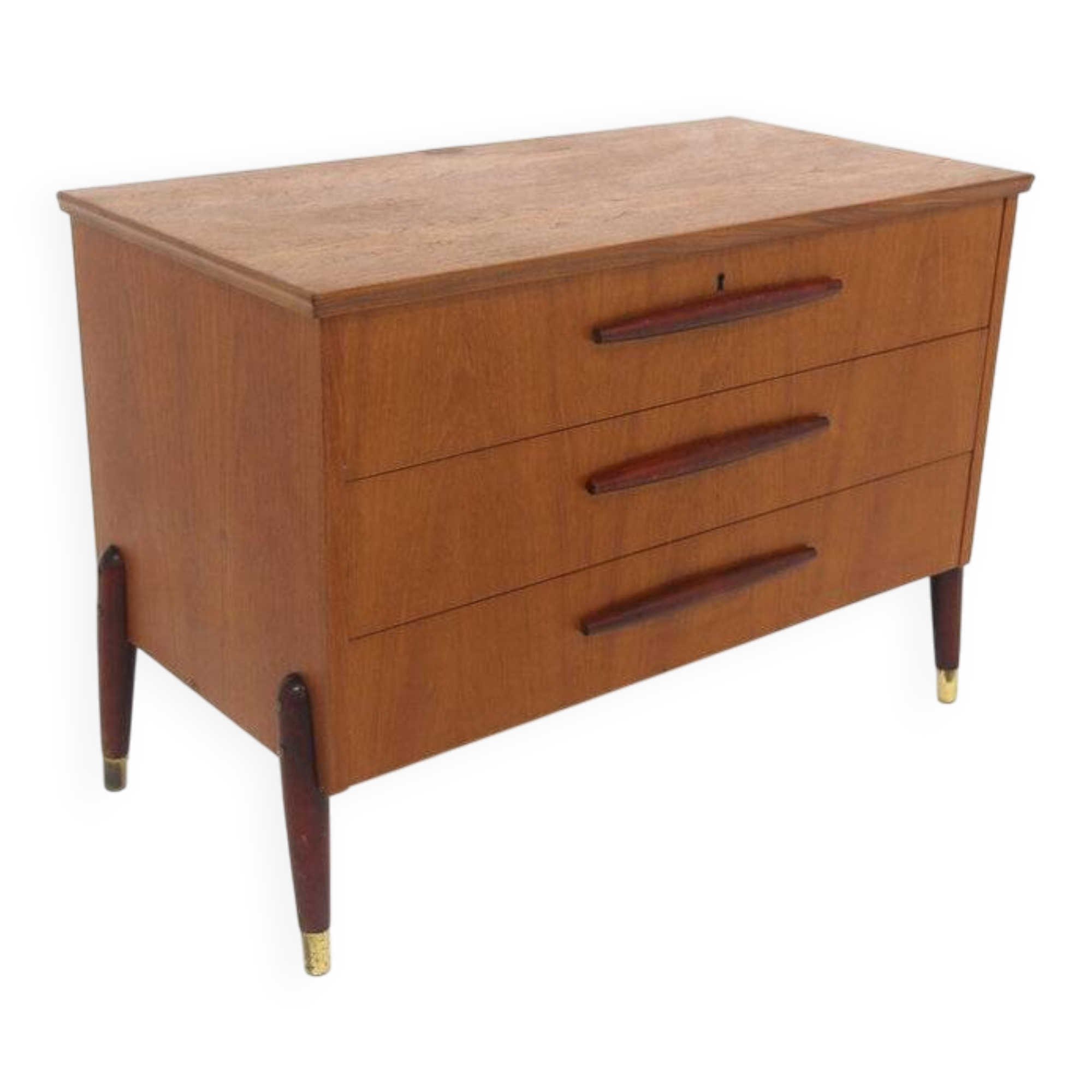 Commode scandinave en teck, Bröderna Gustavssons, Markaryd, Suède, 1960