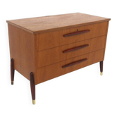 Scandinavian teak chest of drawers, Bröderna Gustavssons, Markaryd, Sweden, 1960.