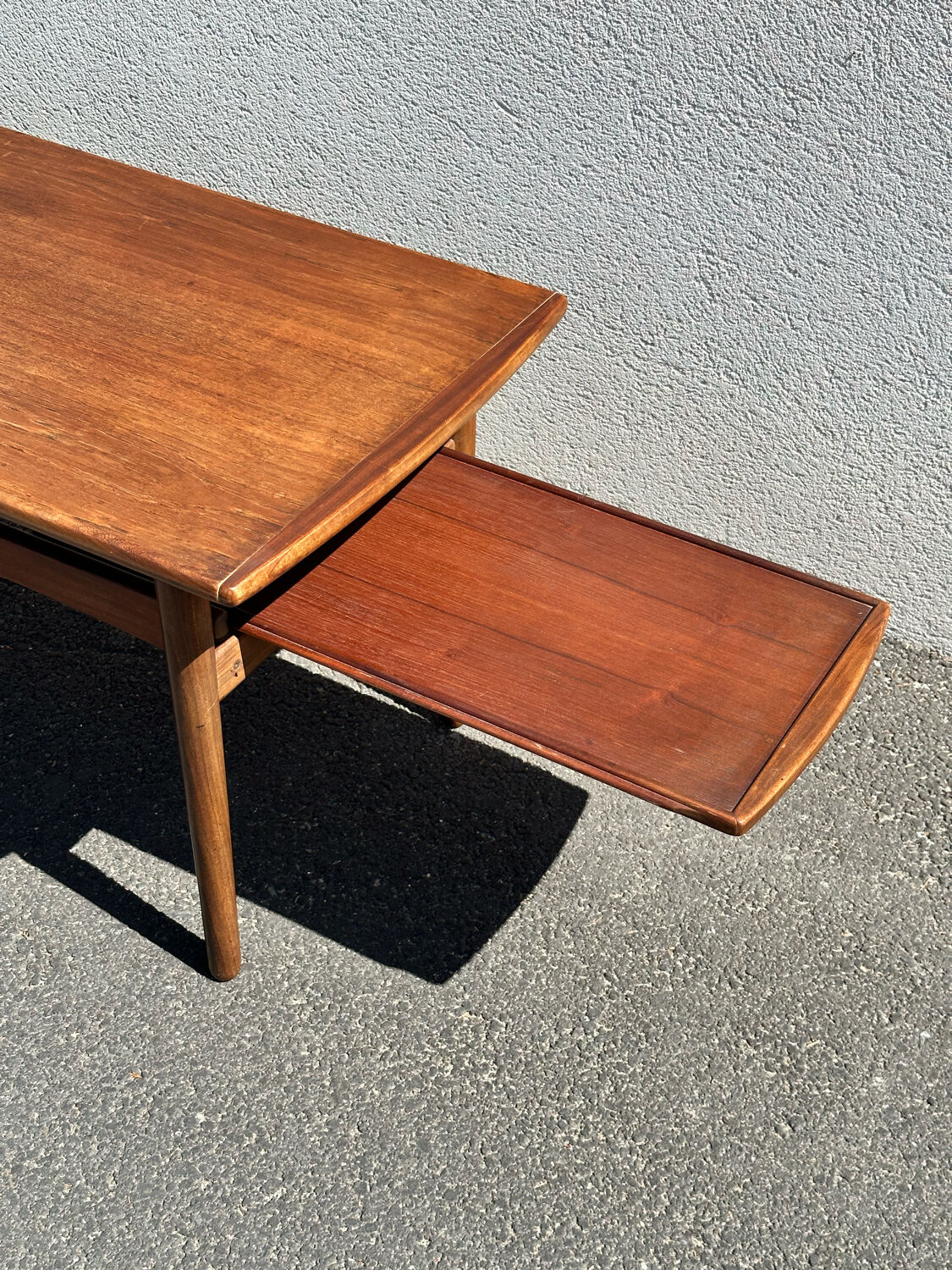 Bramin denmark coffee table, scandinavian teak design from the 60s