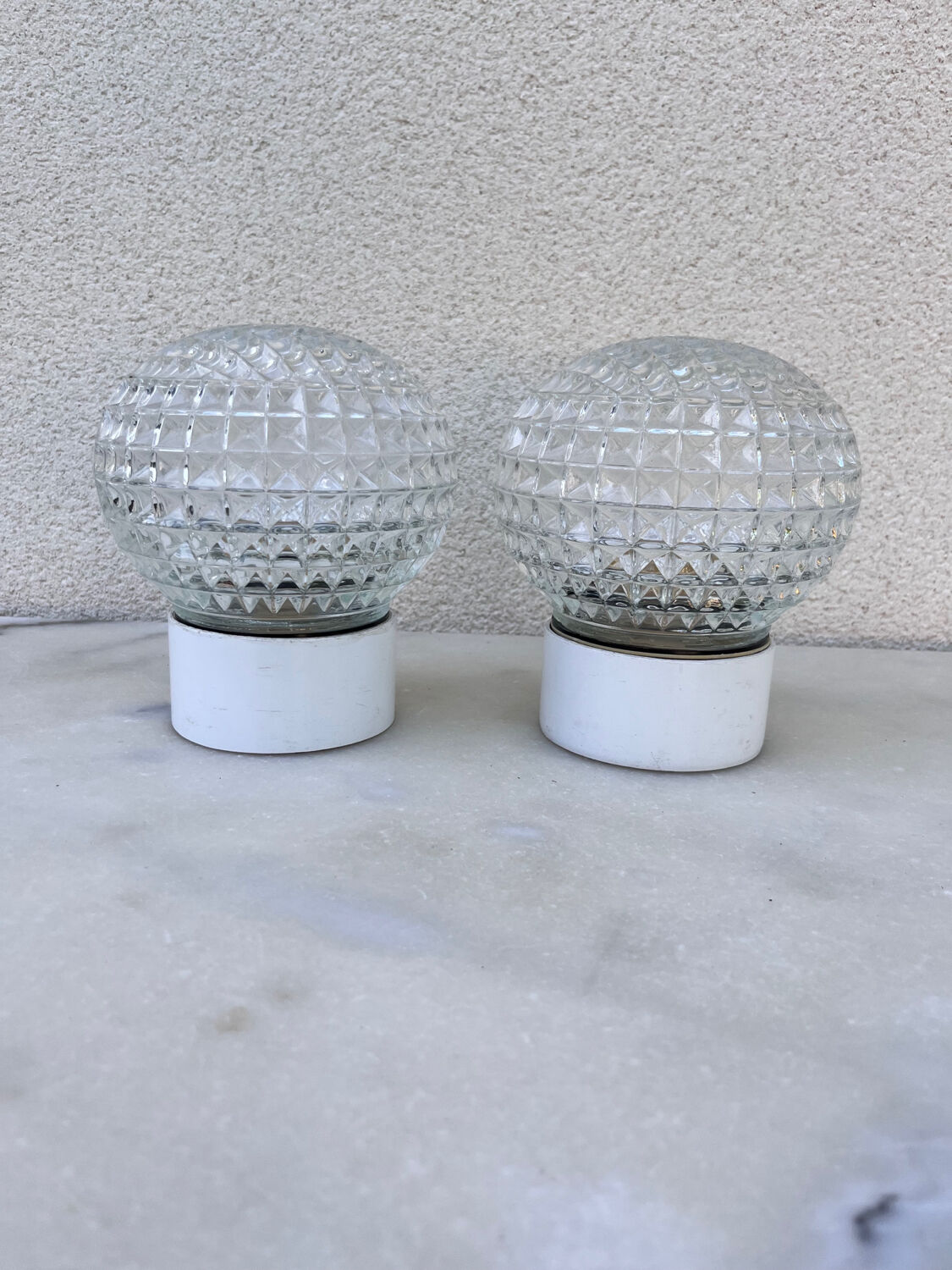 Ceiling lamps 1960 in bakelite glass