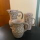 Series of 3 ceramics by Jean Austruy Vallauris 60s