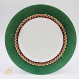 6 “Arcopal” dessert plates with art deco motifs