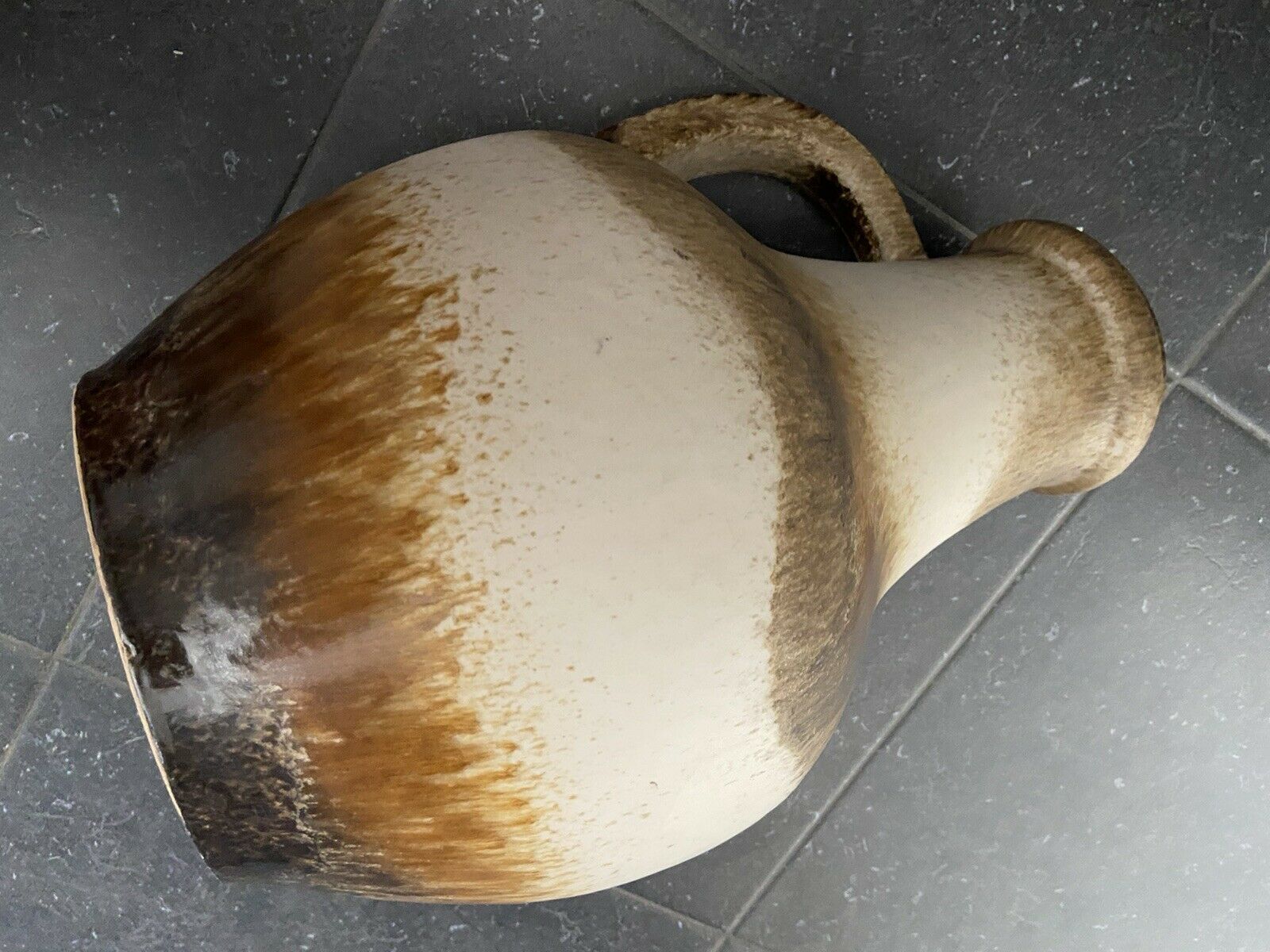 Large VASE Amphore in the shape of PICHET H 44 cm by vintage SCHEURICH KERAMIK