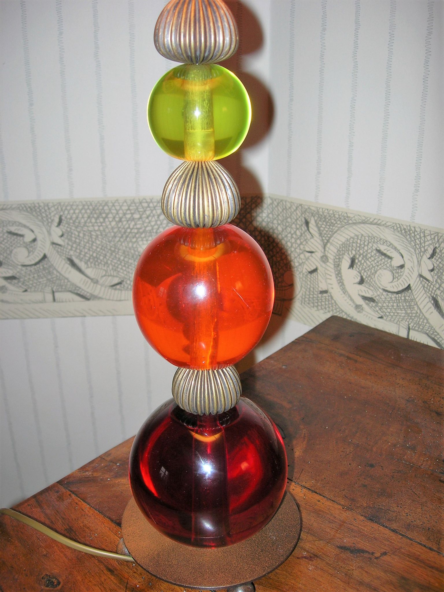Lampe d'ambiance vintage 1980 "trait d'union"