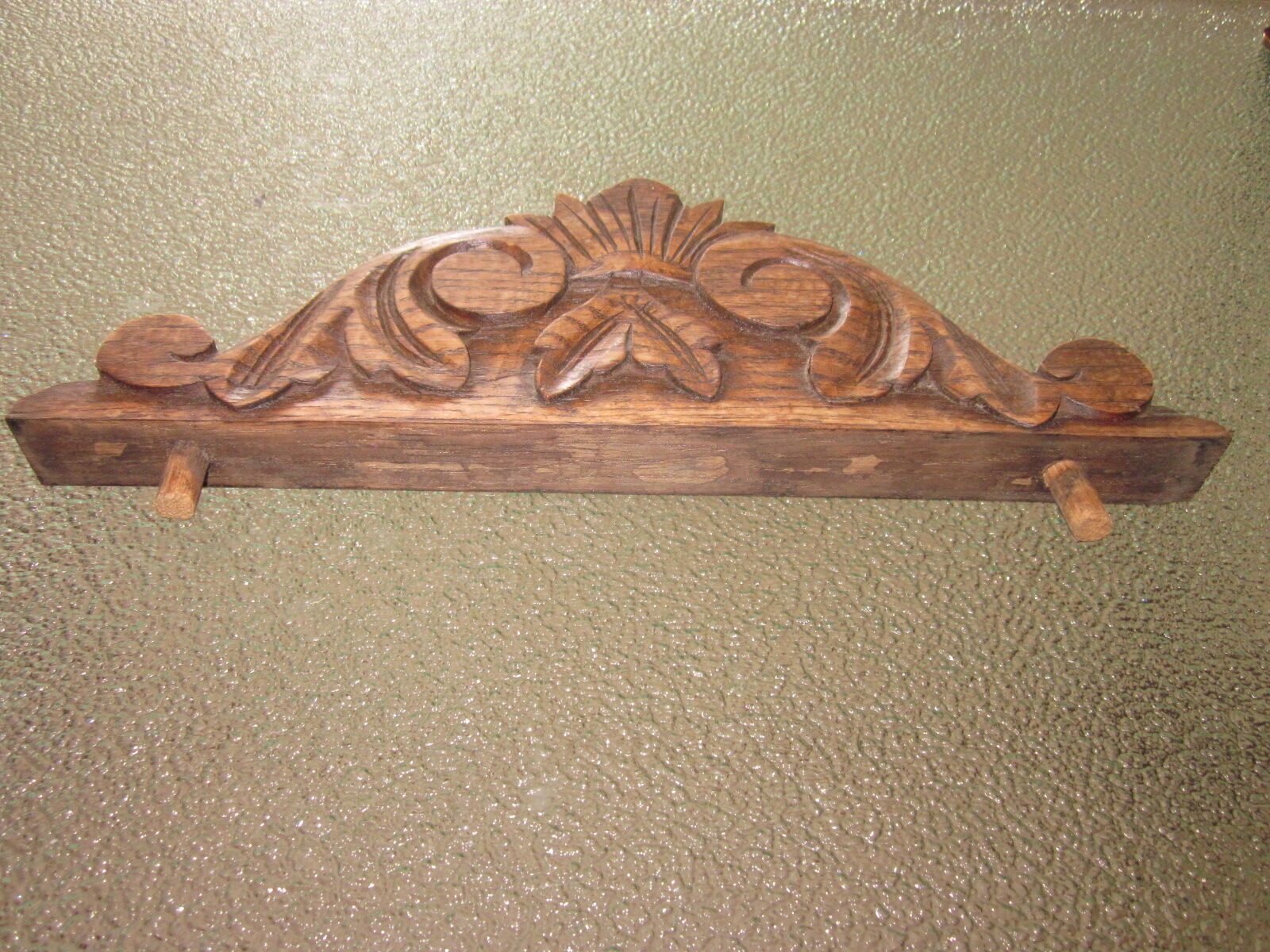 old pediment in oak