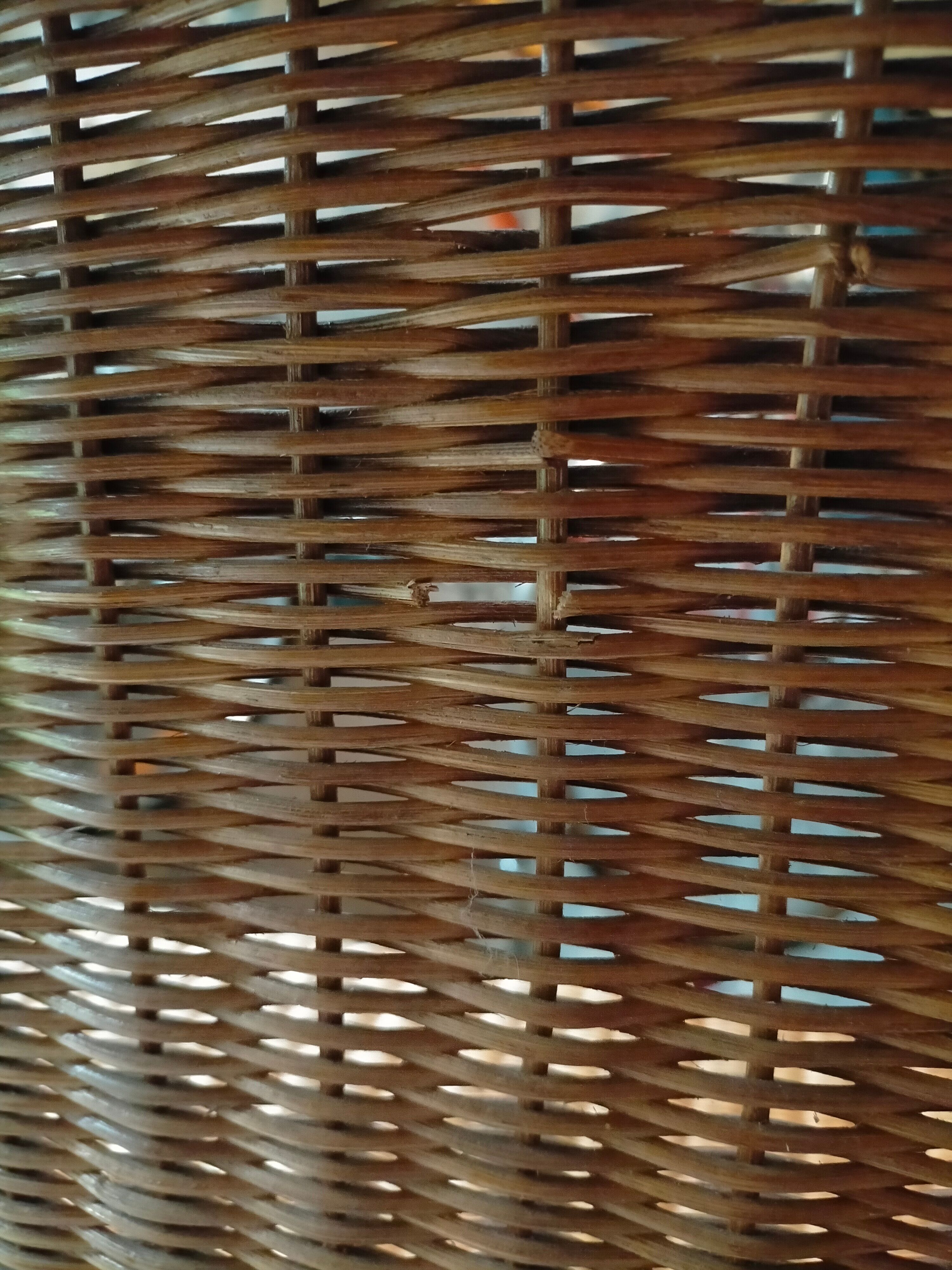 Vintage rattan bench