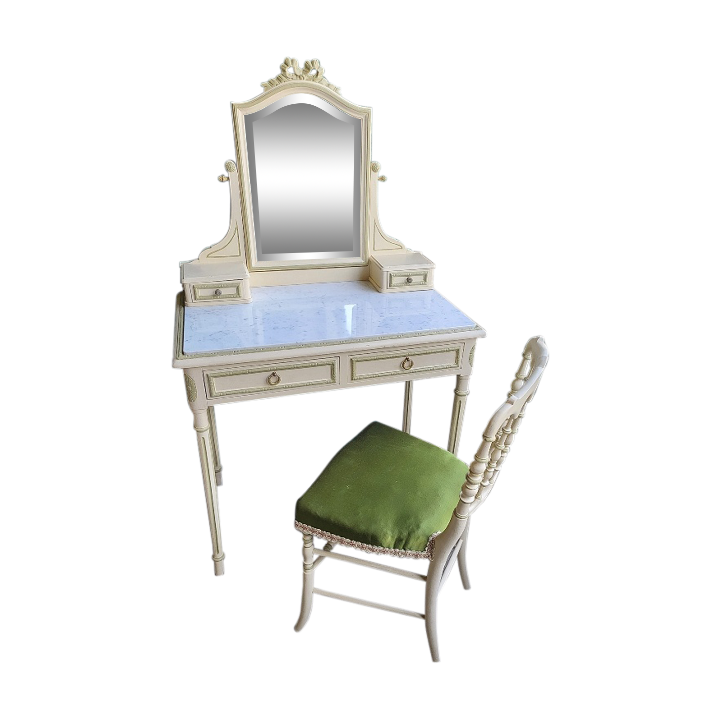 Coiffeuse de toilette avec sa chaise