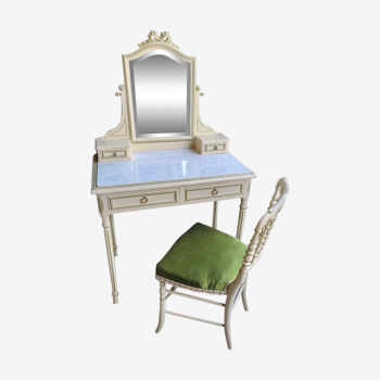 Coiffeuse de toilette avec sa chaise