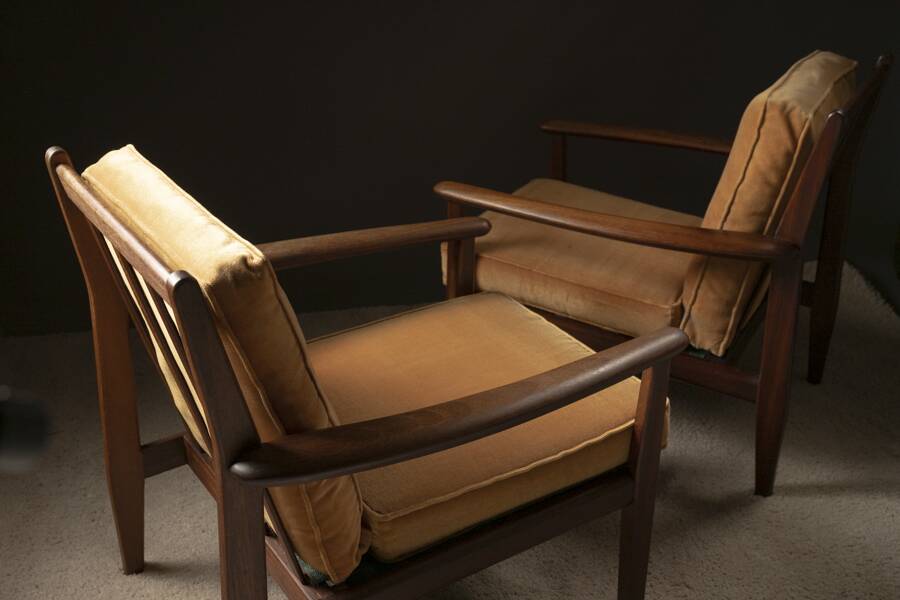 Pair of Scandinavian armchairs