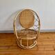 Fauteuil rotin bambou 1960 vintage