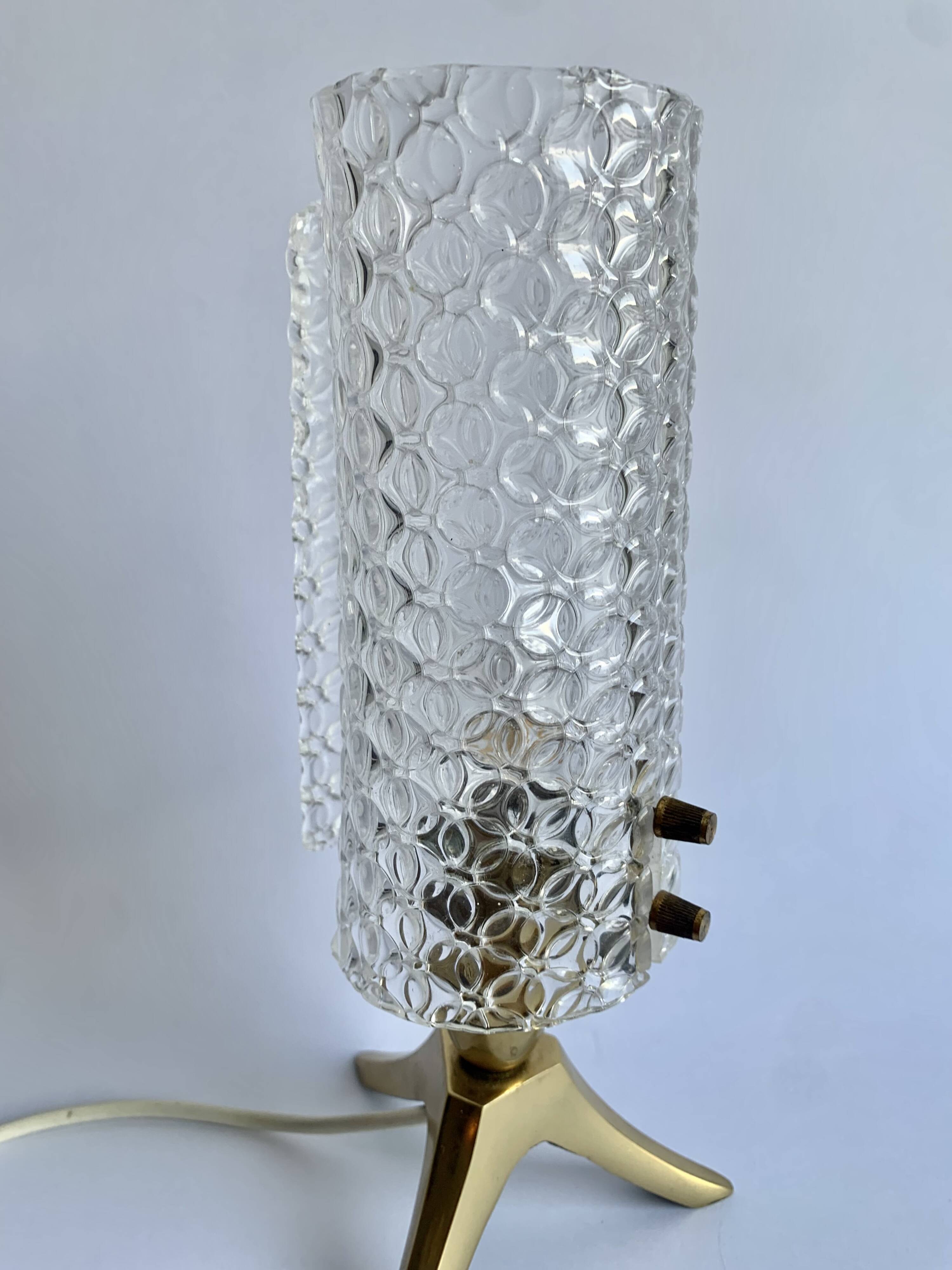 Brass tripod lamp, 1950s