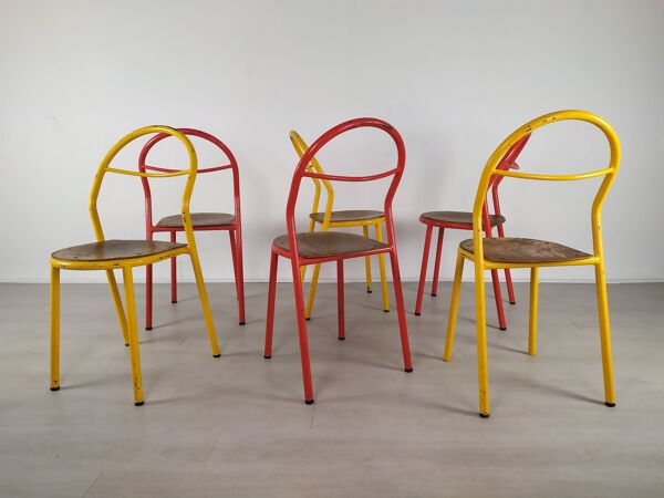 6 chaises industrielles par Mobilor