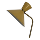 Diabolo floor lamp from the 1950s - brass & rattan - Lunel style - vintage design