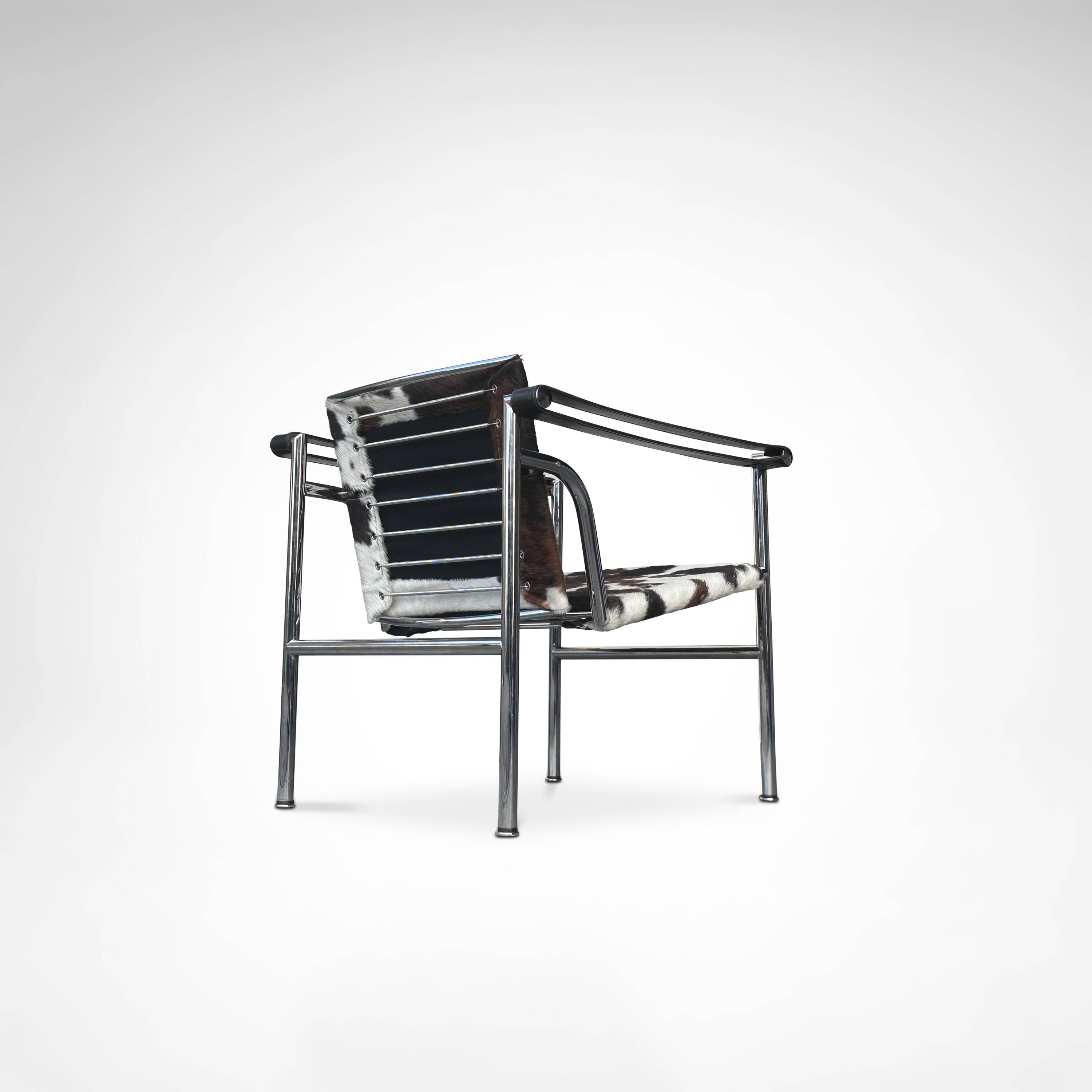 LC1 ponyskin armchair by Le Corbusier et al for Cassina 1980s