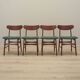 Set of four teak chairs, Danish design, 1970s, production: Denmark