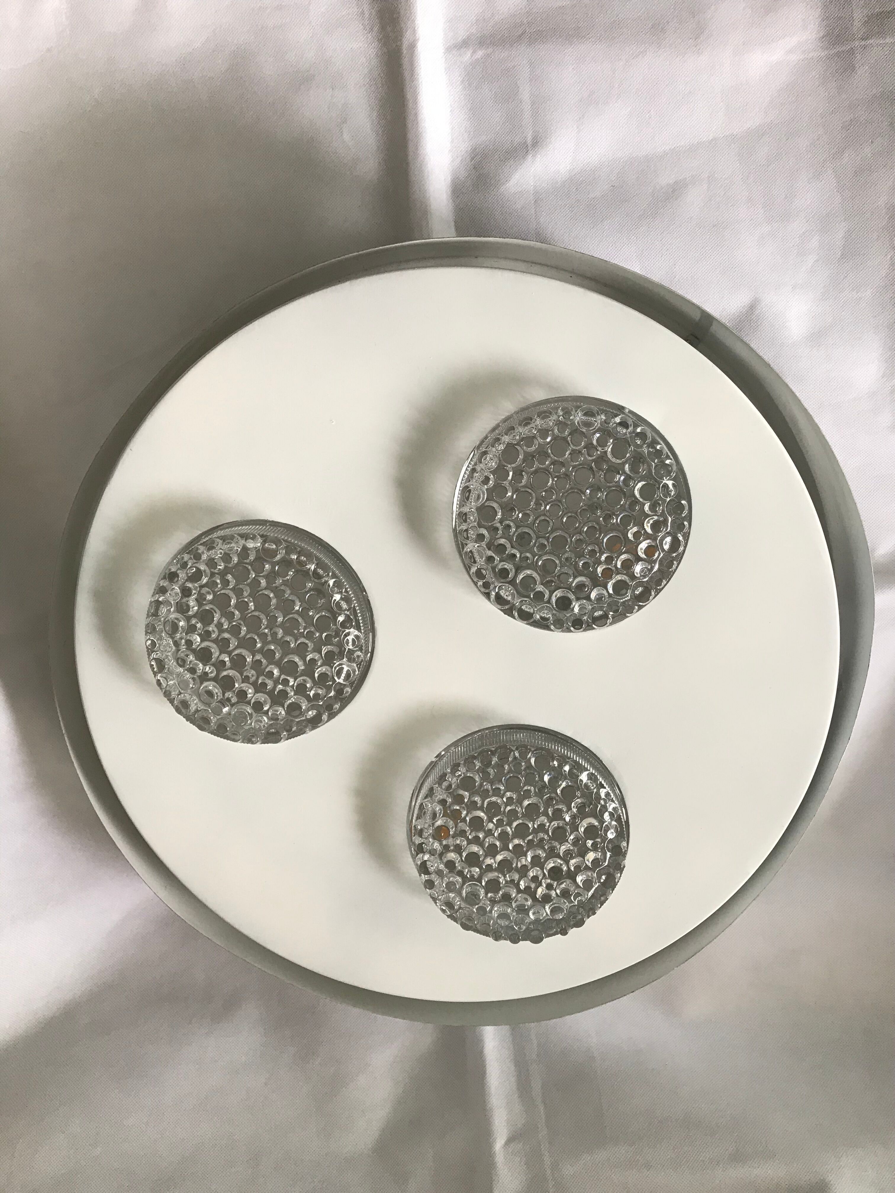 Round ceiling lamp white and grey Raak Holland