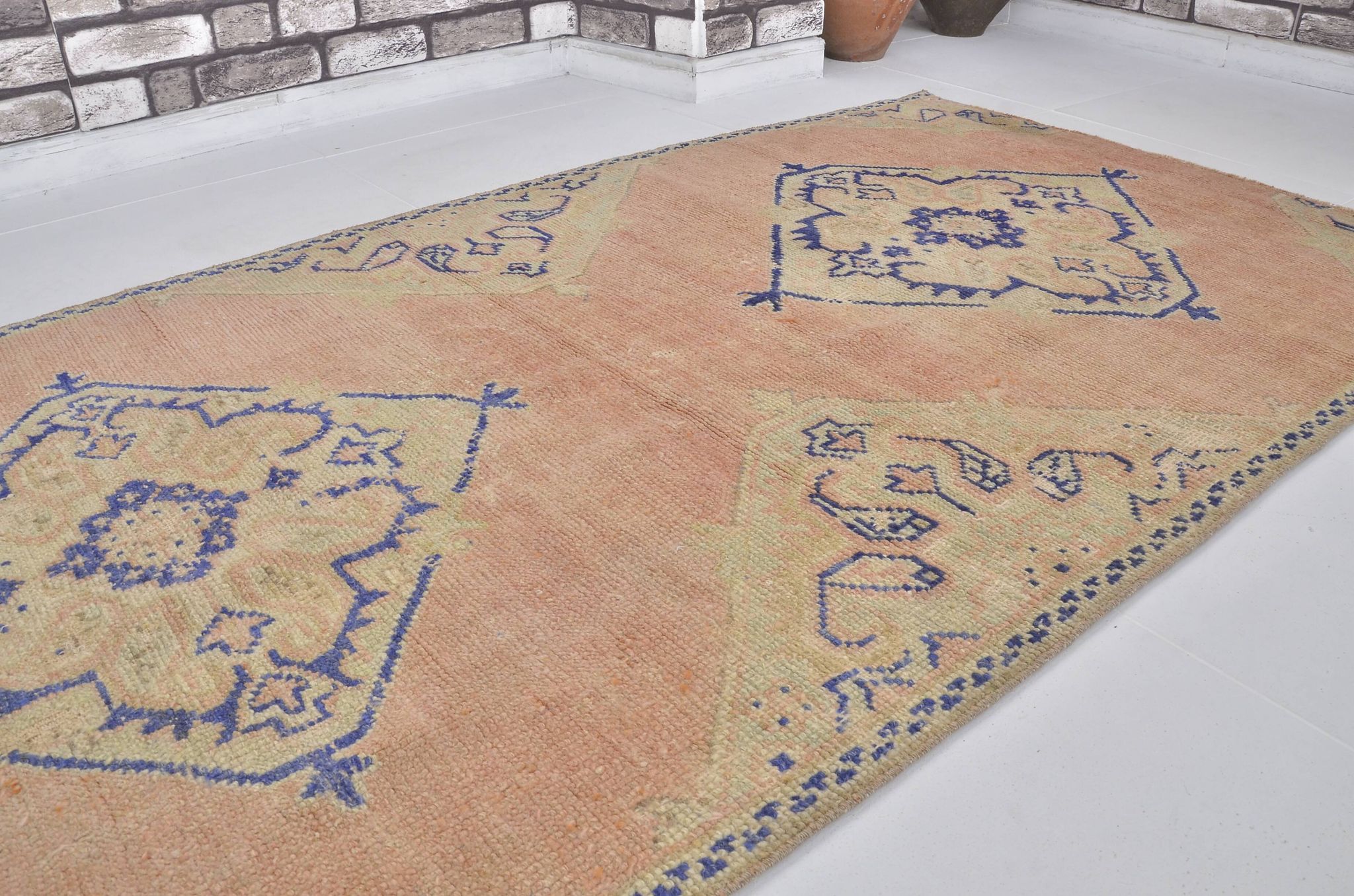 Tapis floral anatolien Oushak sku 2042