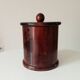 Vintage turned wooden table bin
