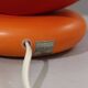 Louis Drimmer large ceramic pebble lamp orange 1980s