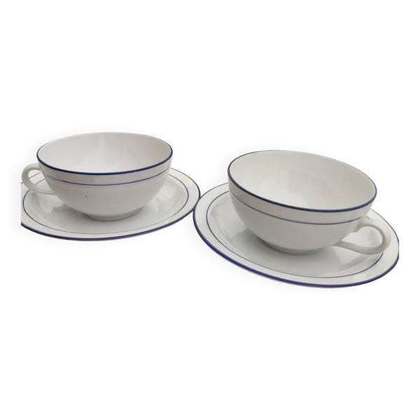 Duo tasses et soucoupes en porcelaine Seltmann Weiden Bavaria
