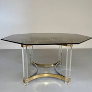Ancienne table à manger design italien d'Alessandro Albrizzi années 70