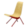 Jean Prouvé "Antoni" chair - Limited edition, red frame / plywood seat