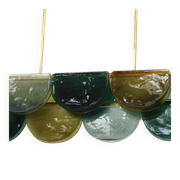 Elongated Murano Glass Ceiling Lamp, Italy