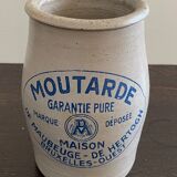 Old stoneware mustard pot