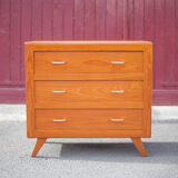 Vintage chest of drawers, pine wood chest of drawers, storage unit, bedroom, decoration