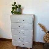 Vintage chiffonier with compass feet