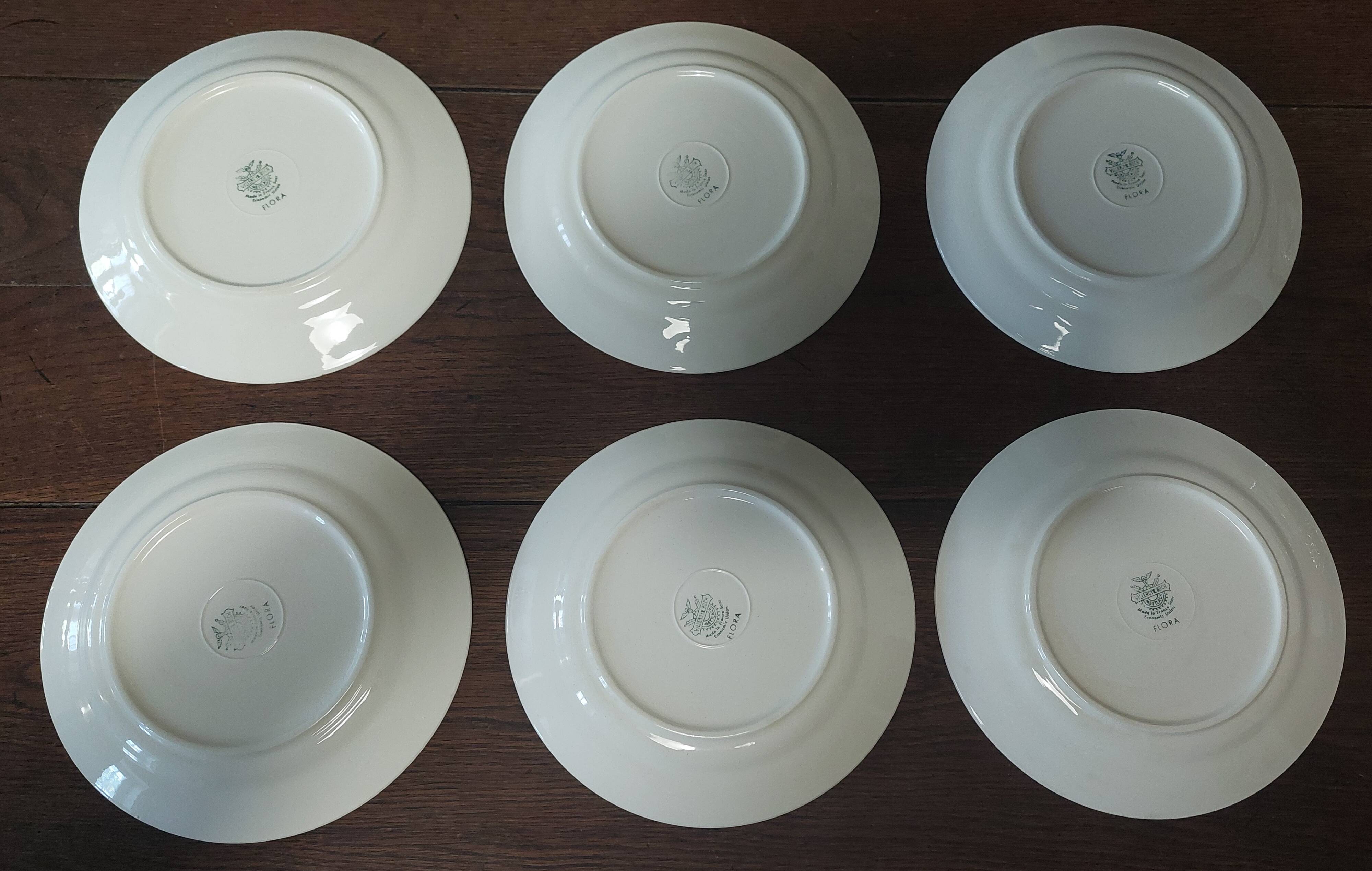 Villeroy & Boch Flora dinner plates, set of six
