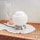 Lamp to lay vintage opaline white Clichy glass