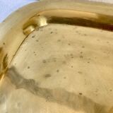Duo of solid brass trays