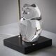 Pair of lamps by Olle Alberius for Orrefors Crystal