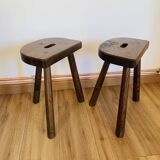 Pair of tripod stools
