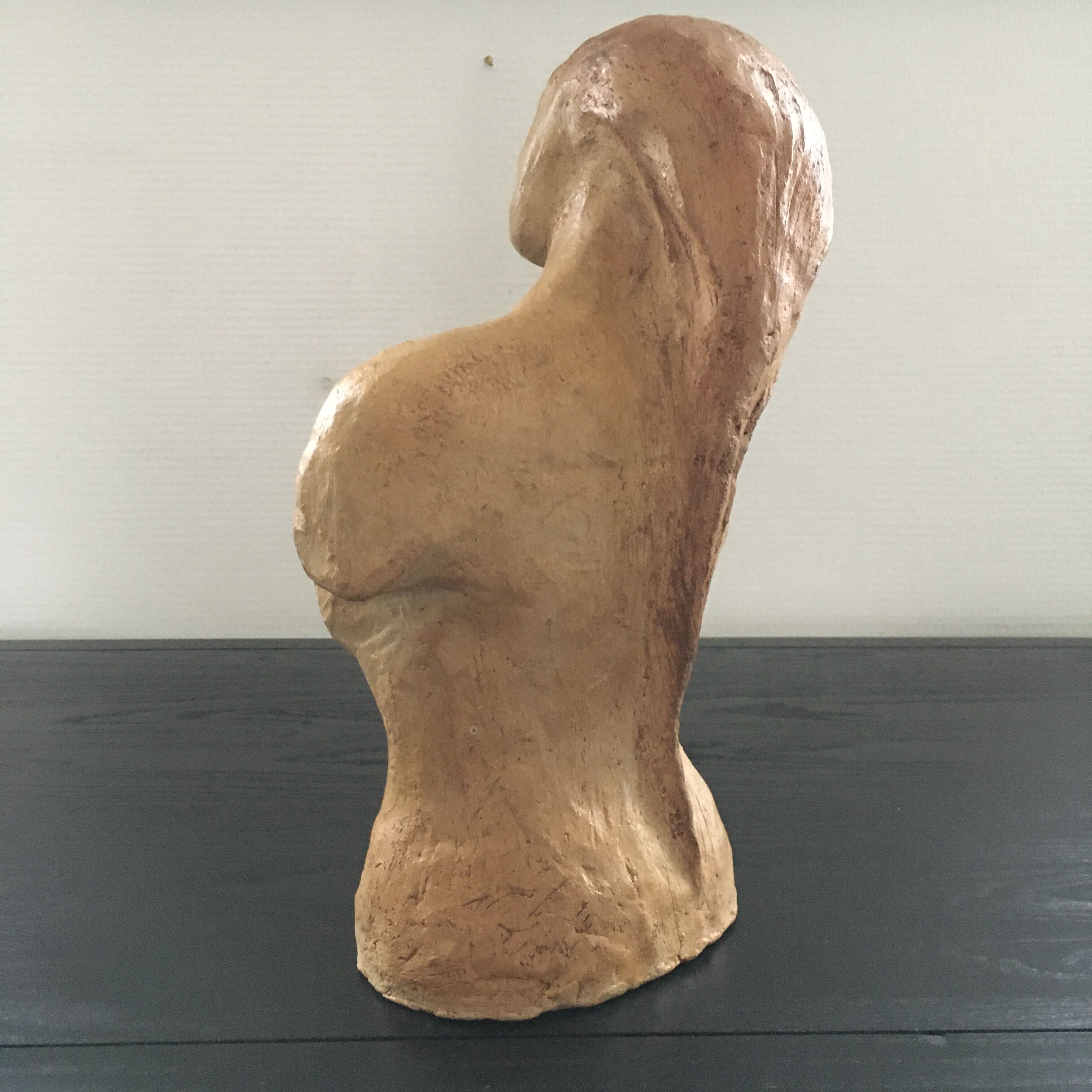 Bust woman terracotta