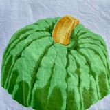 Vintage Zucchi tea towel signed Ken Scott in linen